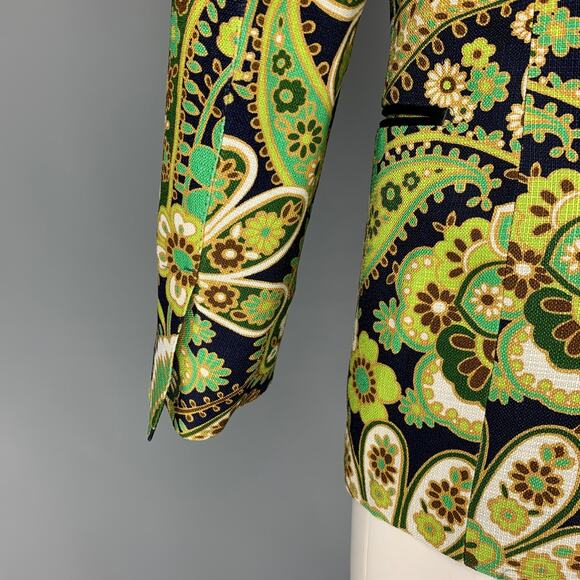 TOM FORD Size 34 Regular Multi-Color Black Paisley Viscose Sport Coat - Picture 5 of 9